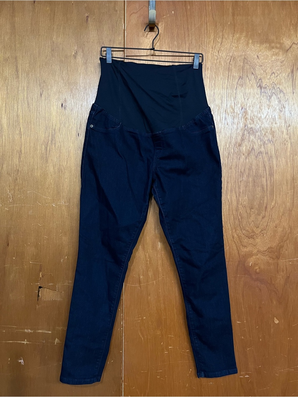 Isabel maternity pants size 10 - jeggings 10/30R blue with stretchy belly
